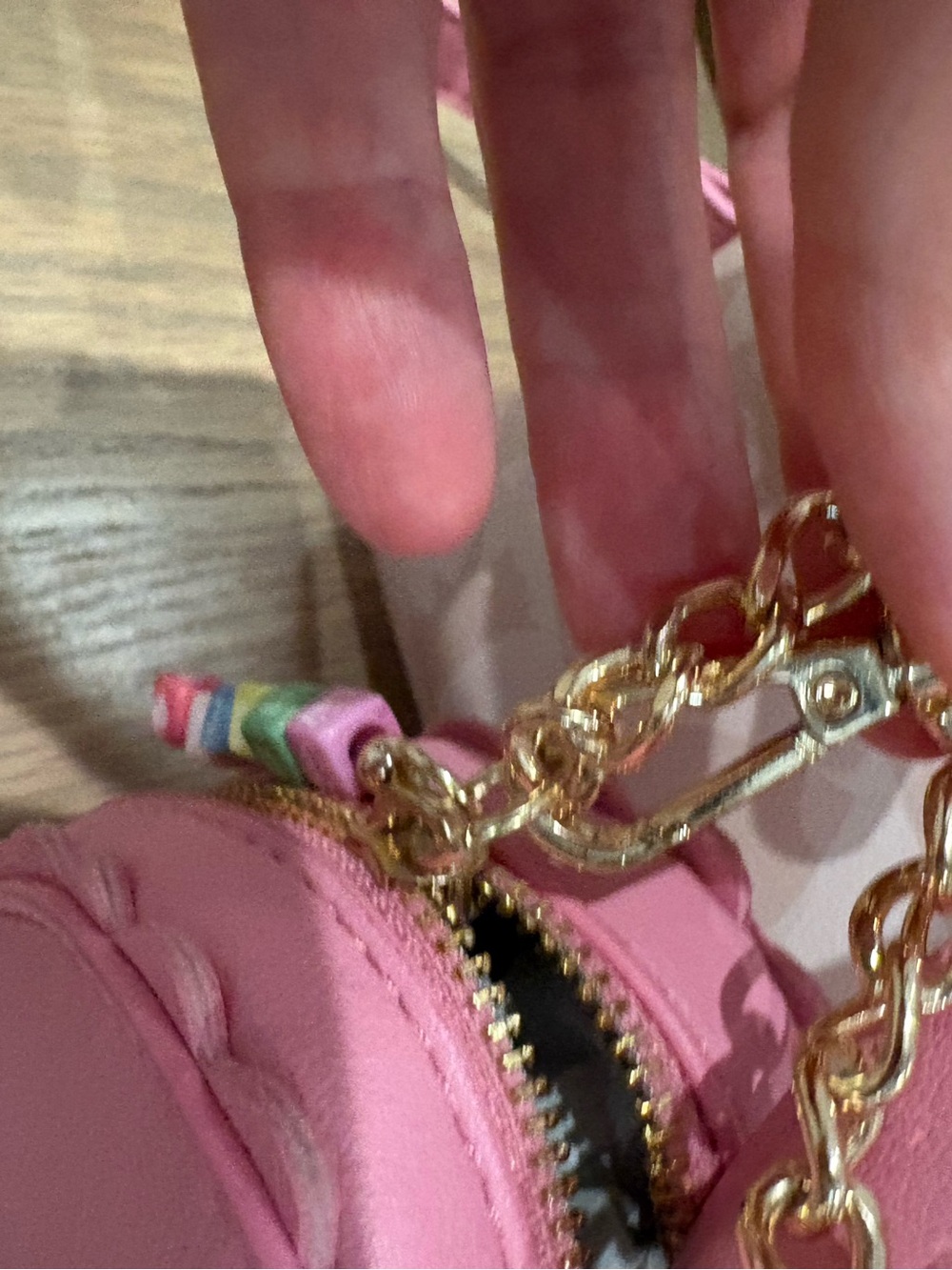 New Juicy Couture sweet break time mini Pink Tote Bag - Picture 6 of 10